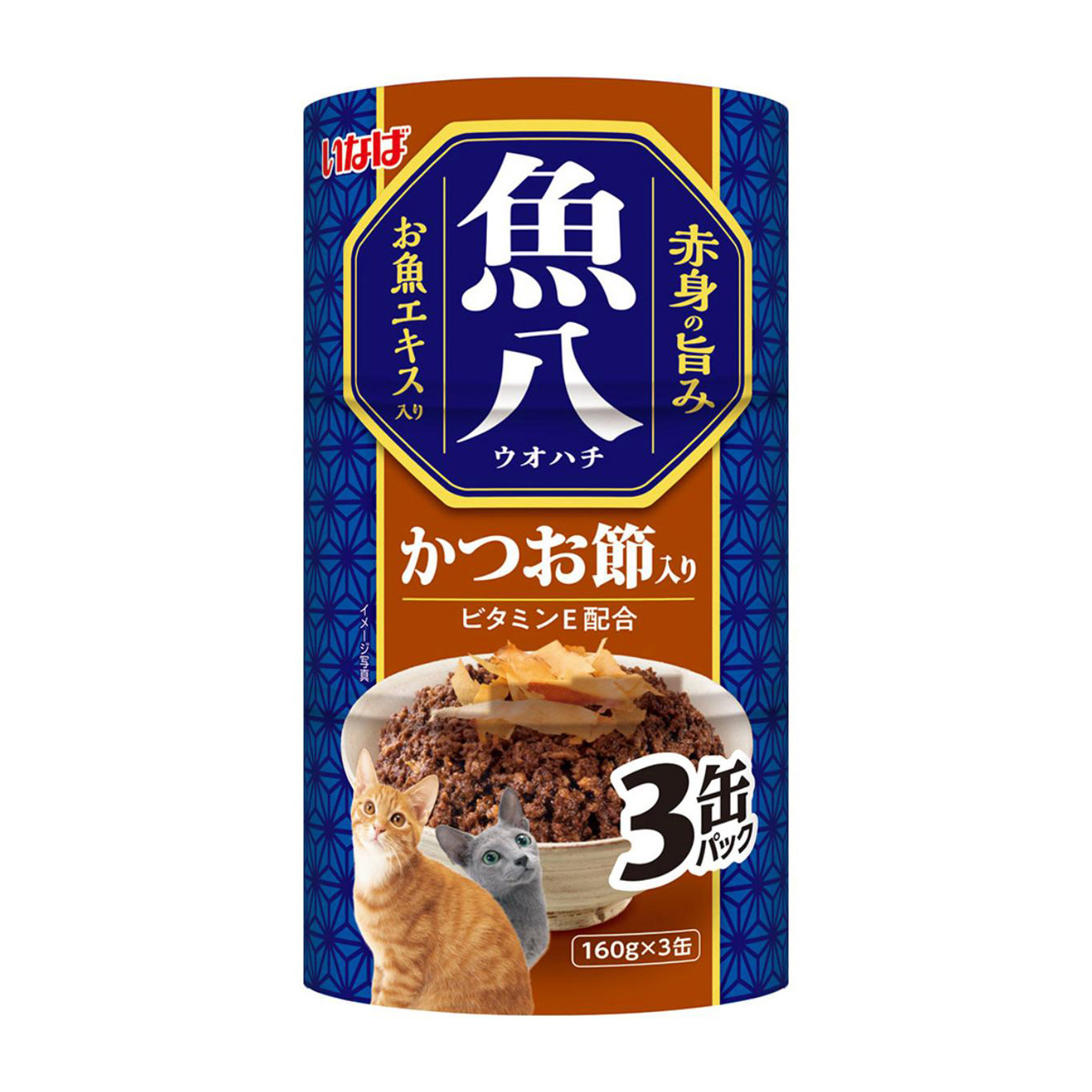 【ペット】魚八　かつお節入　１６０ｇ×３缶