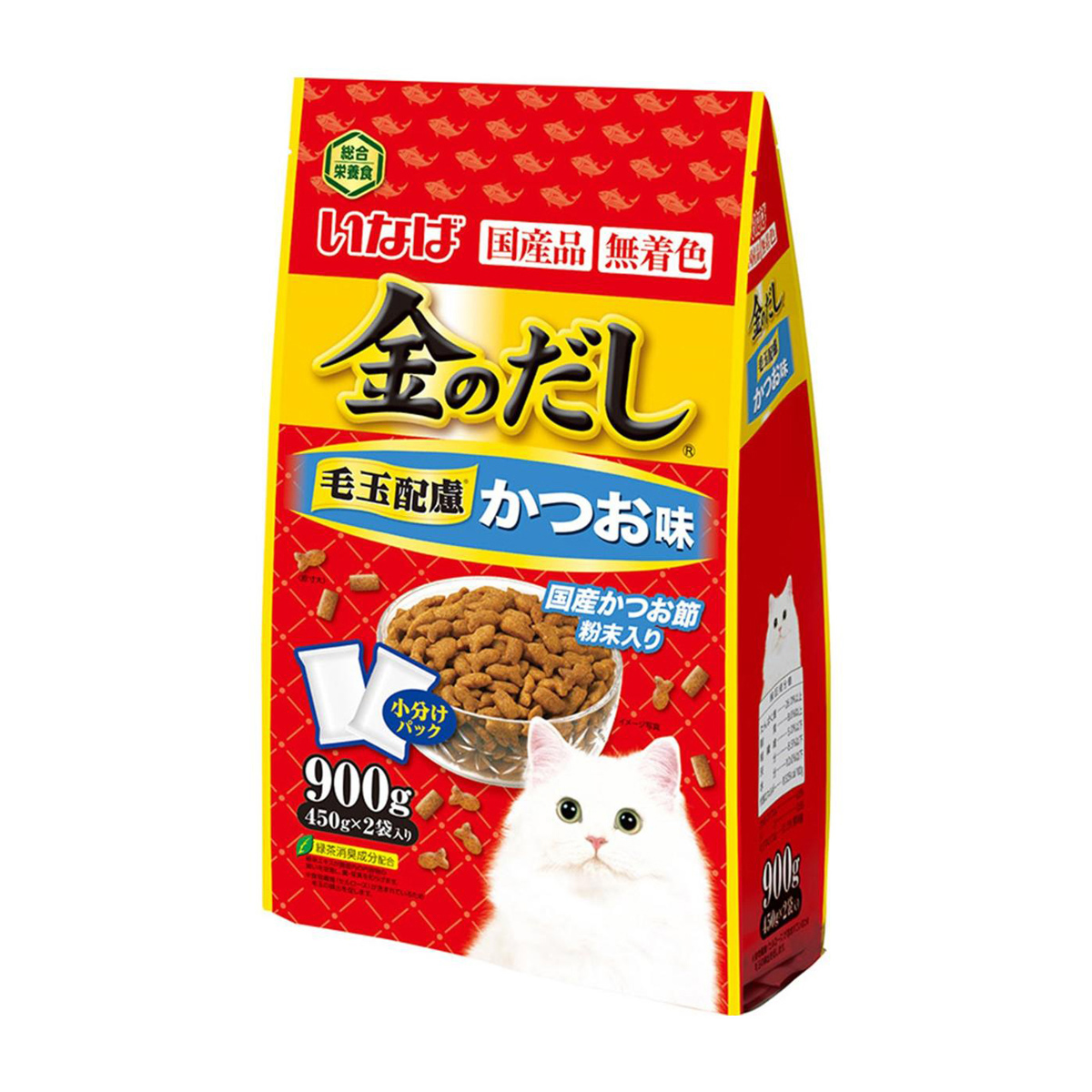 【ペット】いなば　金のだしドライ　かつお味　９００ｇ（４５０ｇ×２袋）