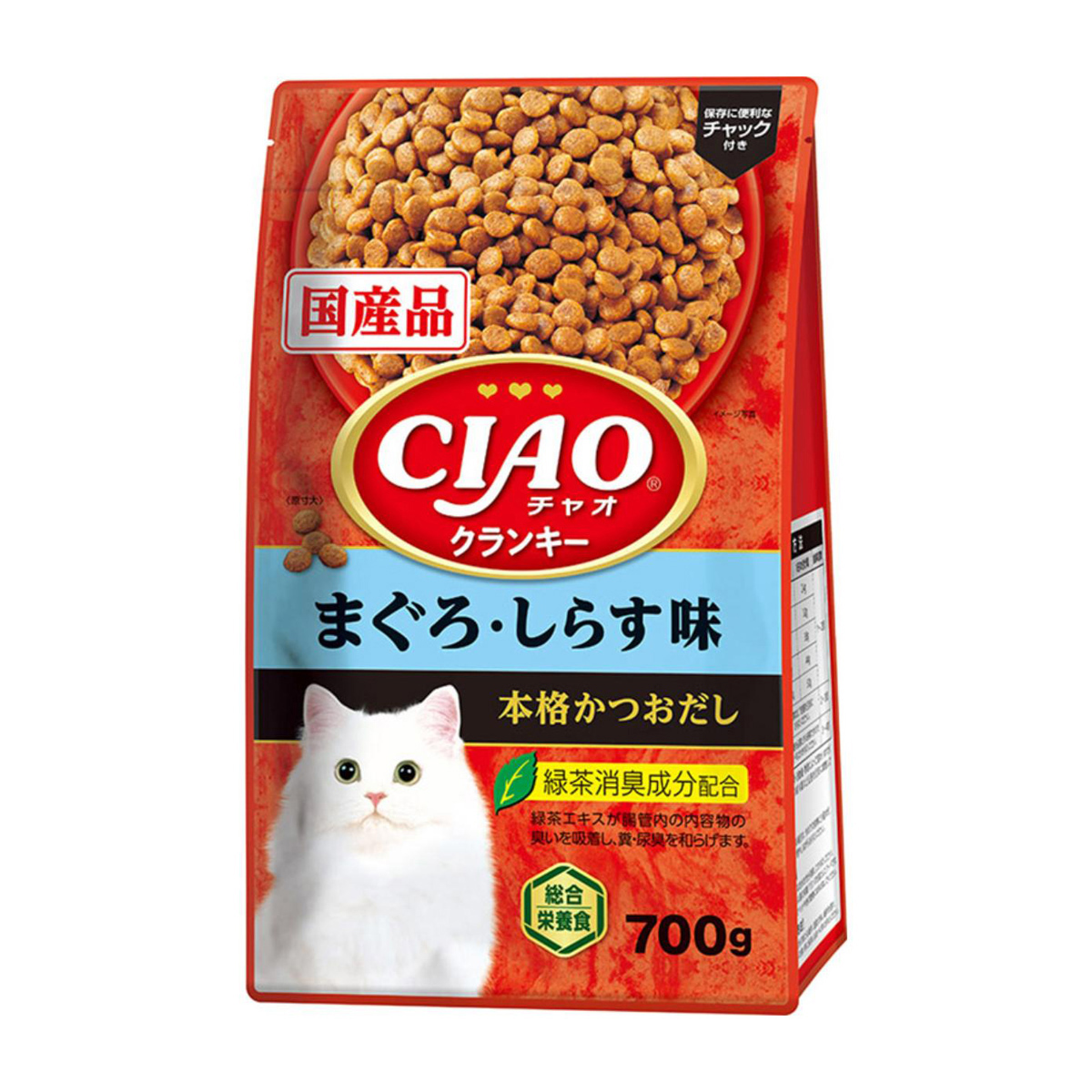 【ペット】ＣＩＡＯ　クランキー　まぐろ・しらす味　本格かつおだし　７００ｇ