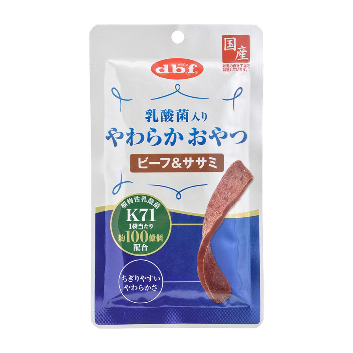 【ペット】デビフ　乳酸菌入り　やわらかおやつ　ビーフ＆ササミ　４０ｇ