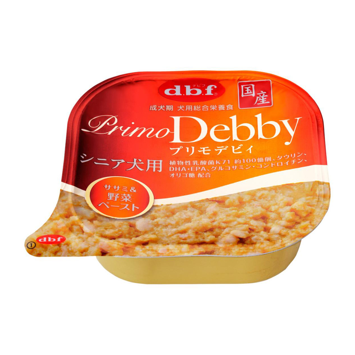 【ペット】デビフ　プリモデビィ　シニア犬用　ササミ＆野菜ペースト　９５ｇ