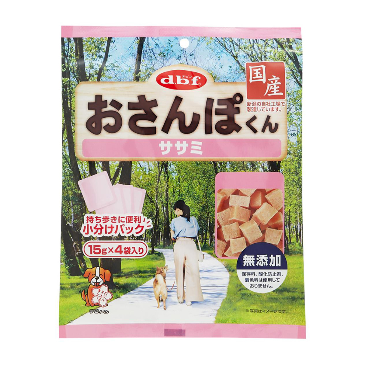 【ペット】デビフ　おさんぽくん　ササミ　１５ｇ×４袋入