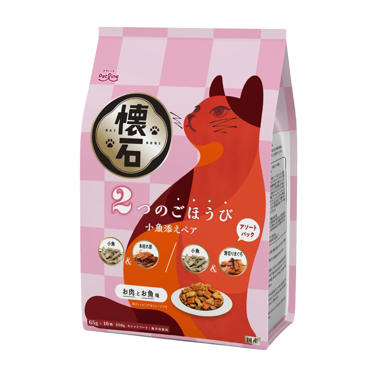 【ペット】懐石　２つのごほうび　小魚添えペア　６５０ｇ