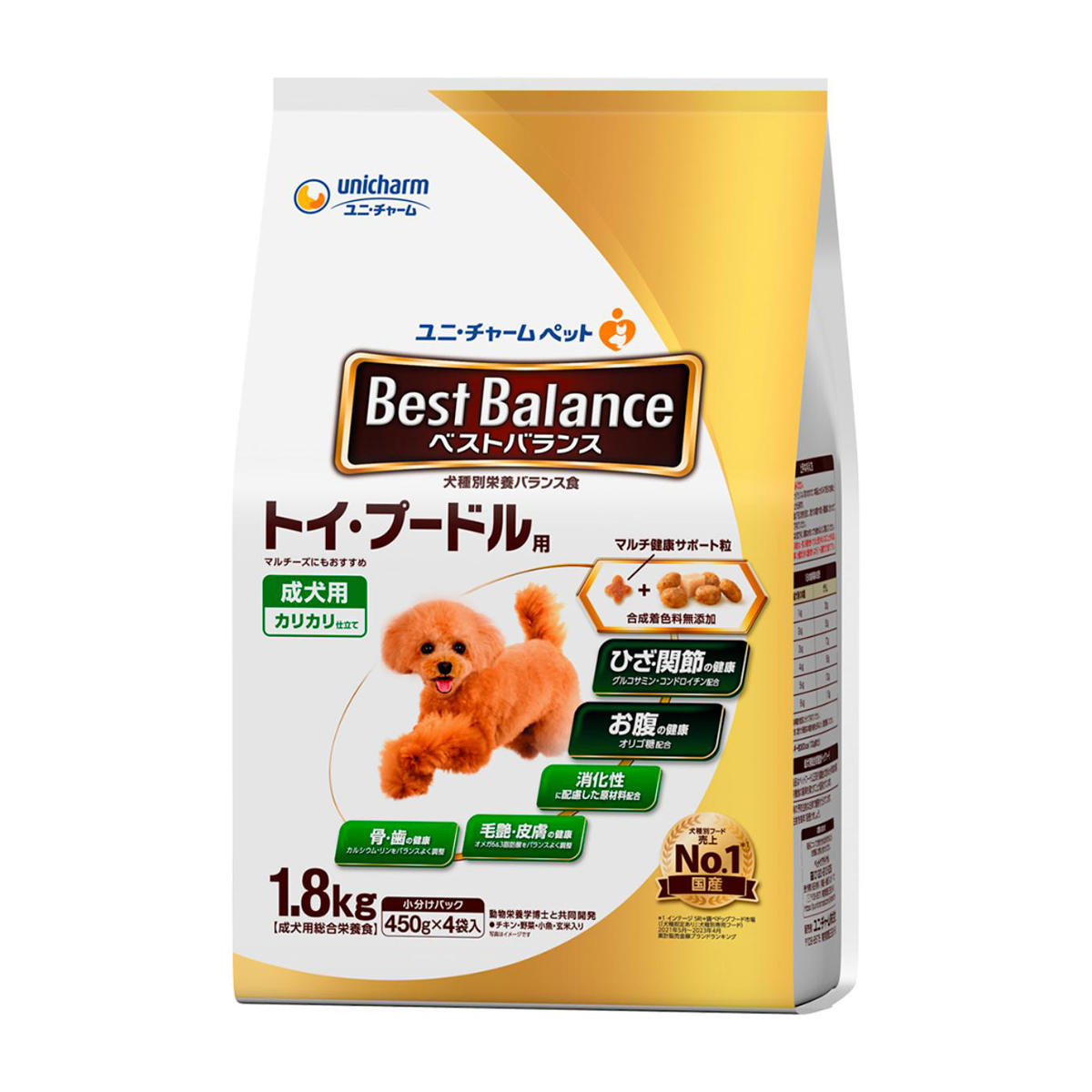 【ペット】ベストバランス　カリカリ仕立て　トイ・プードル用　１．８ｋｇ