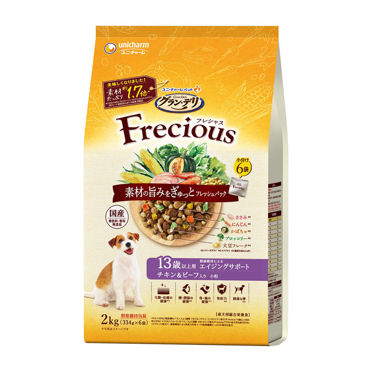 【ペット】グラン・デリ　Ｆｒｅｃｉｏｕｓ　１３歳以上用　チキン＆ビーフ入り　２ｋｇ