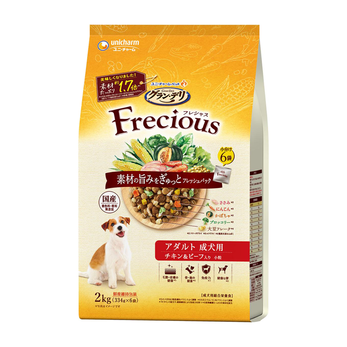 【ペット】グラン・デリ　Ｆｒｅｃｉｏｕｓ　アダルト成犬用　チキン＆ビーフ入り　２ｋｇ