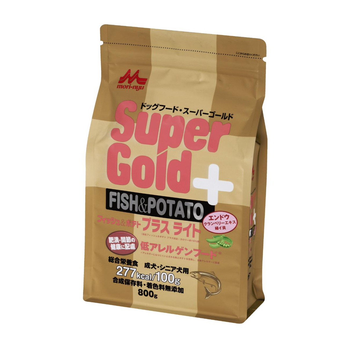 【ペット】Ｓｕｐｅｒｇｏｌｄ　フィッシュ＆ポテト　プラスライト　肥満・関節の健康に配慮　８００ｇ