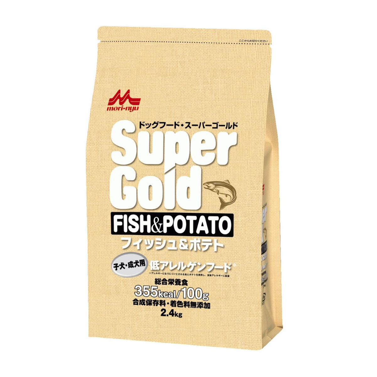 【ペット】Ｓｕｐｅｒｇｏｌｄ　フィッシュ＆ポテト　子犬・成犬用　２．４ｋｇ