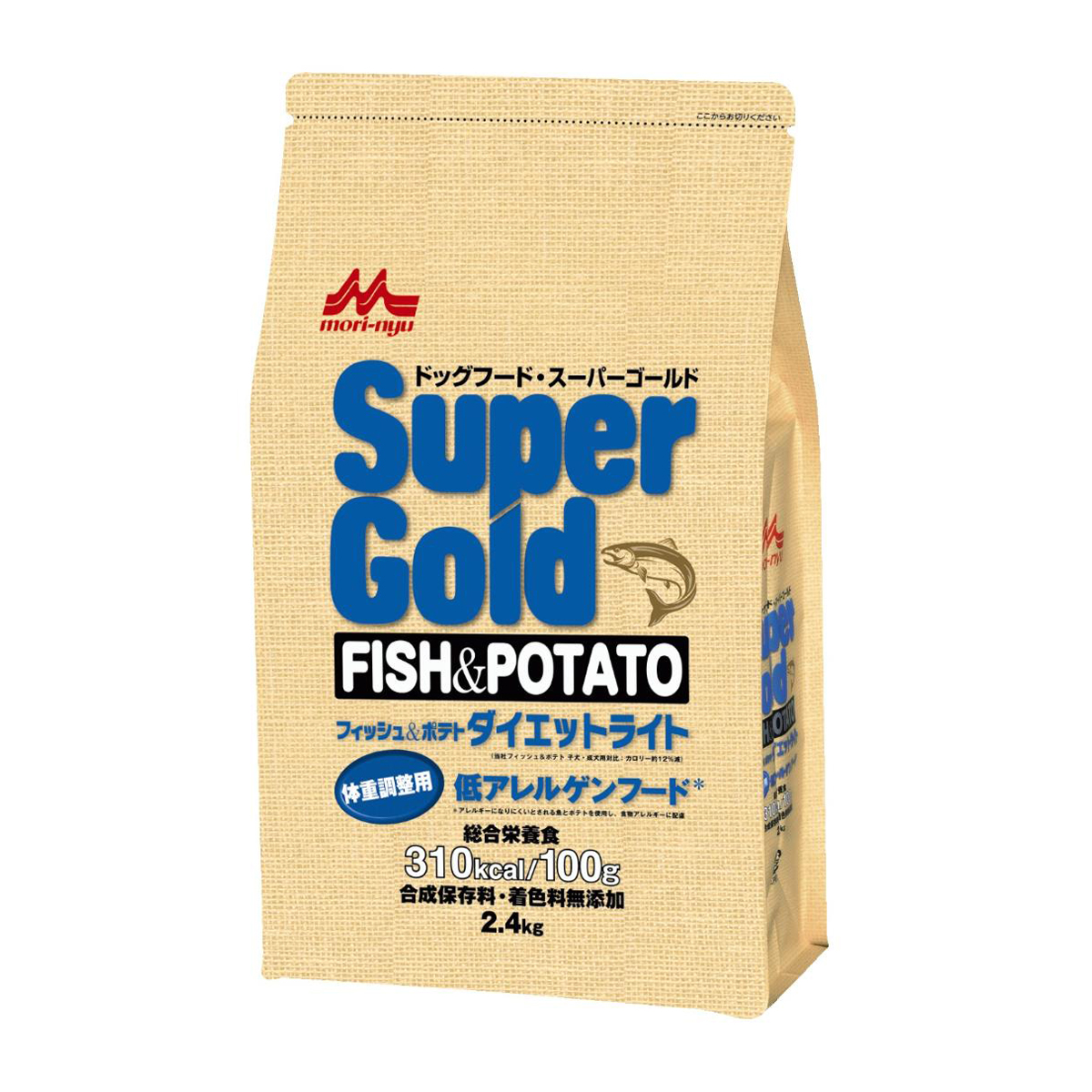 【ペット】Ｓｕｐｅｒｇｏｌｄ　フィッシュ＆ポテト　ダイエットライト　２．４ｋｇ