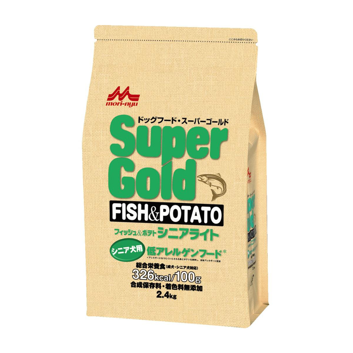 【ペット】Ｓｕｐｅｒｇｏｌｄ　フィッシュ＆ポテト　シニアライト　２．４ｋｇ