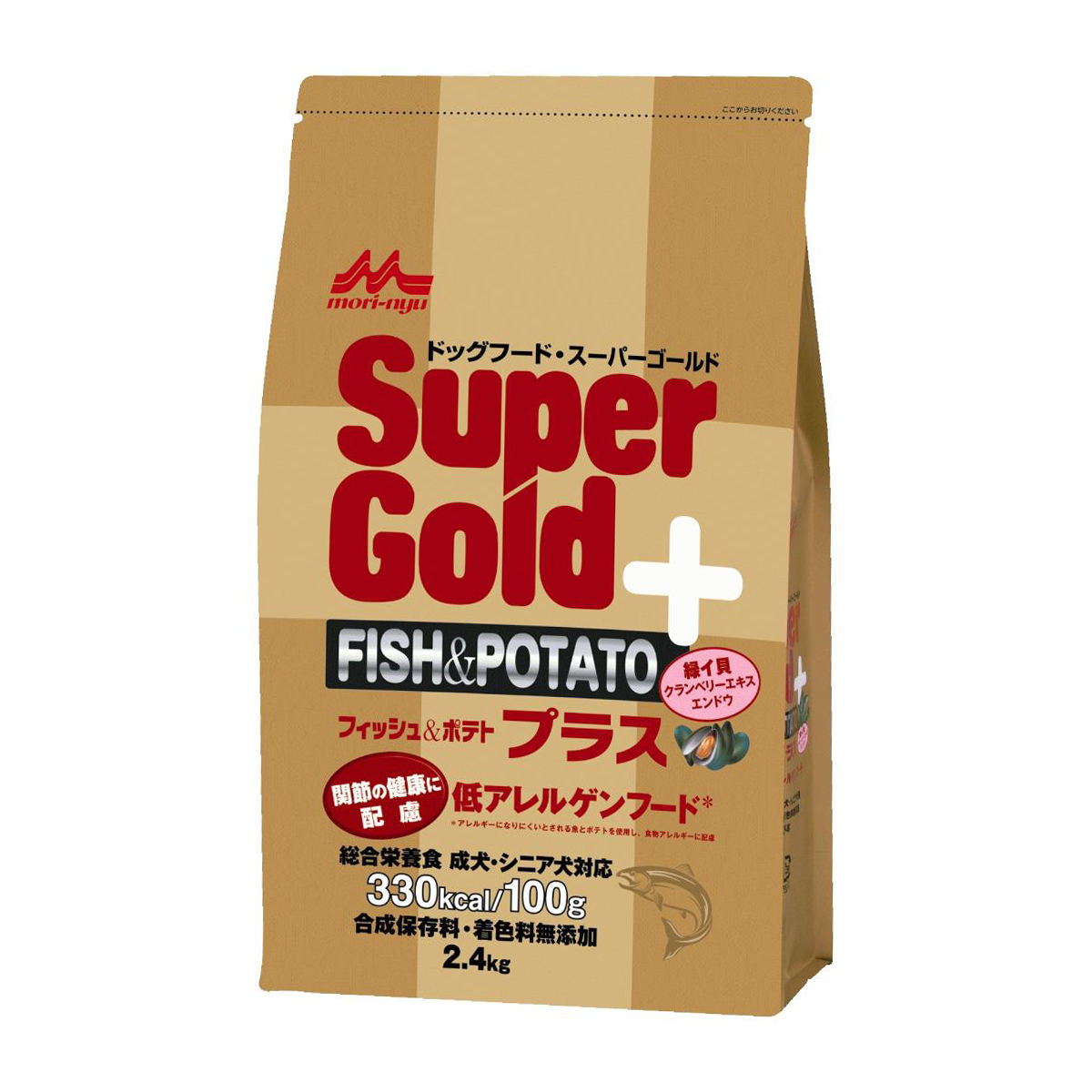 【ペット】Ｓｕｐｅｒｇｏｌｄ　フィッシュ＆ポテト　プラス　関節の健康に配慮　２．４ｋｇ