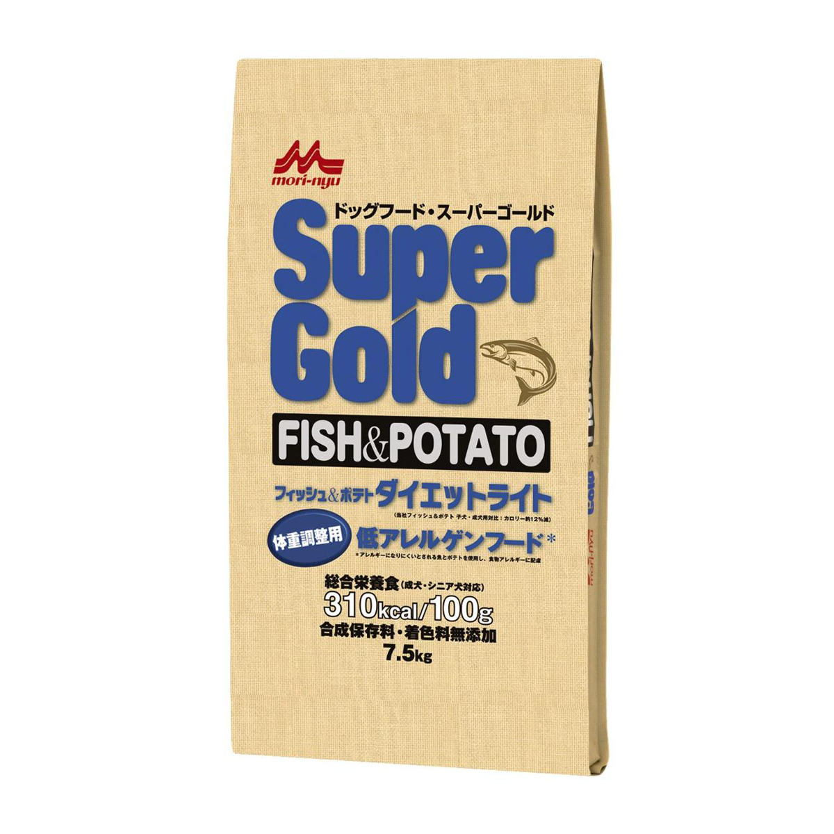 【ペット】Ｓｕｐｅｒｇｏｌｄ　フィッシュ＆ポテト　ダイエットライト　７．５ｋｇ
