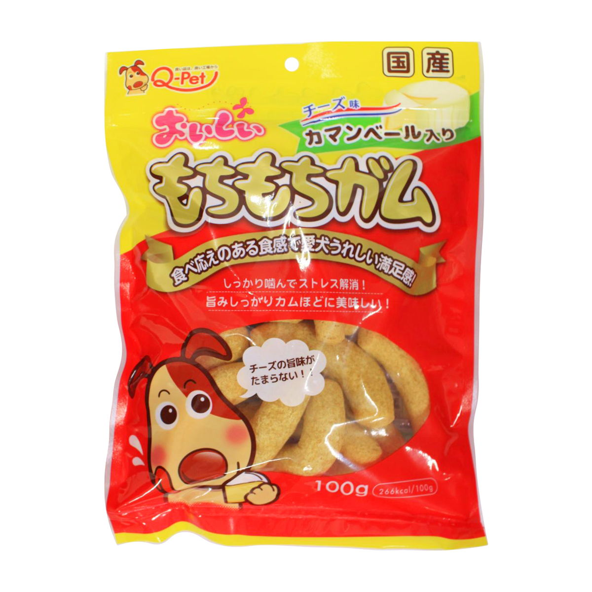 【ペット】おいしいもちもちガム　チーズ入り　１００ｇ