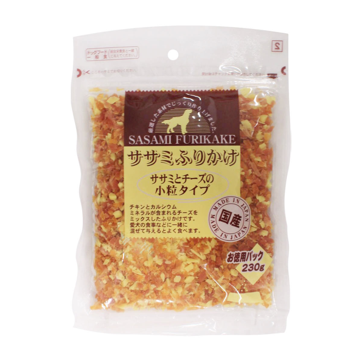【ペット】お買い得ふりかけ　鶏ささみとチーズ小粒タイプ　２３０ｇ