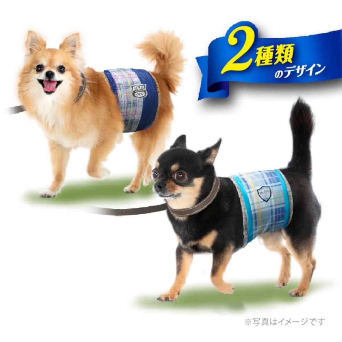 【ペット】マナーウェア　男の子用　ＳＳＳサイズ　青チェック・紺チェック　２４枚