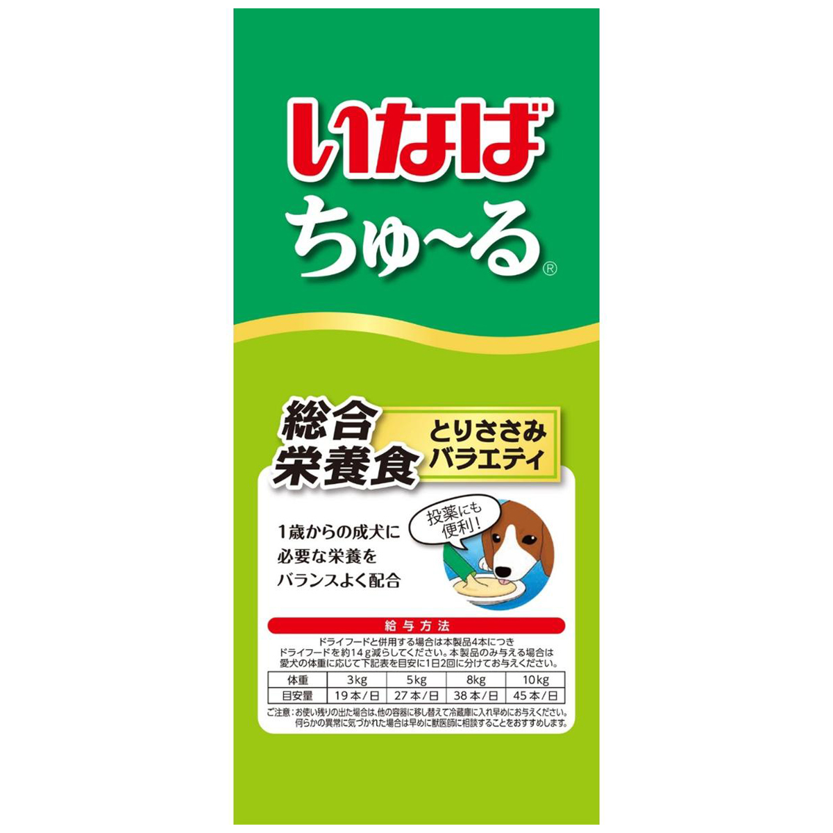 ペット】いなば ちゅ～る 総合栄養食 とりささみバラエティ 14g