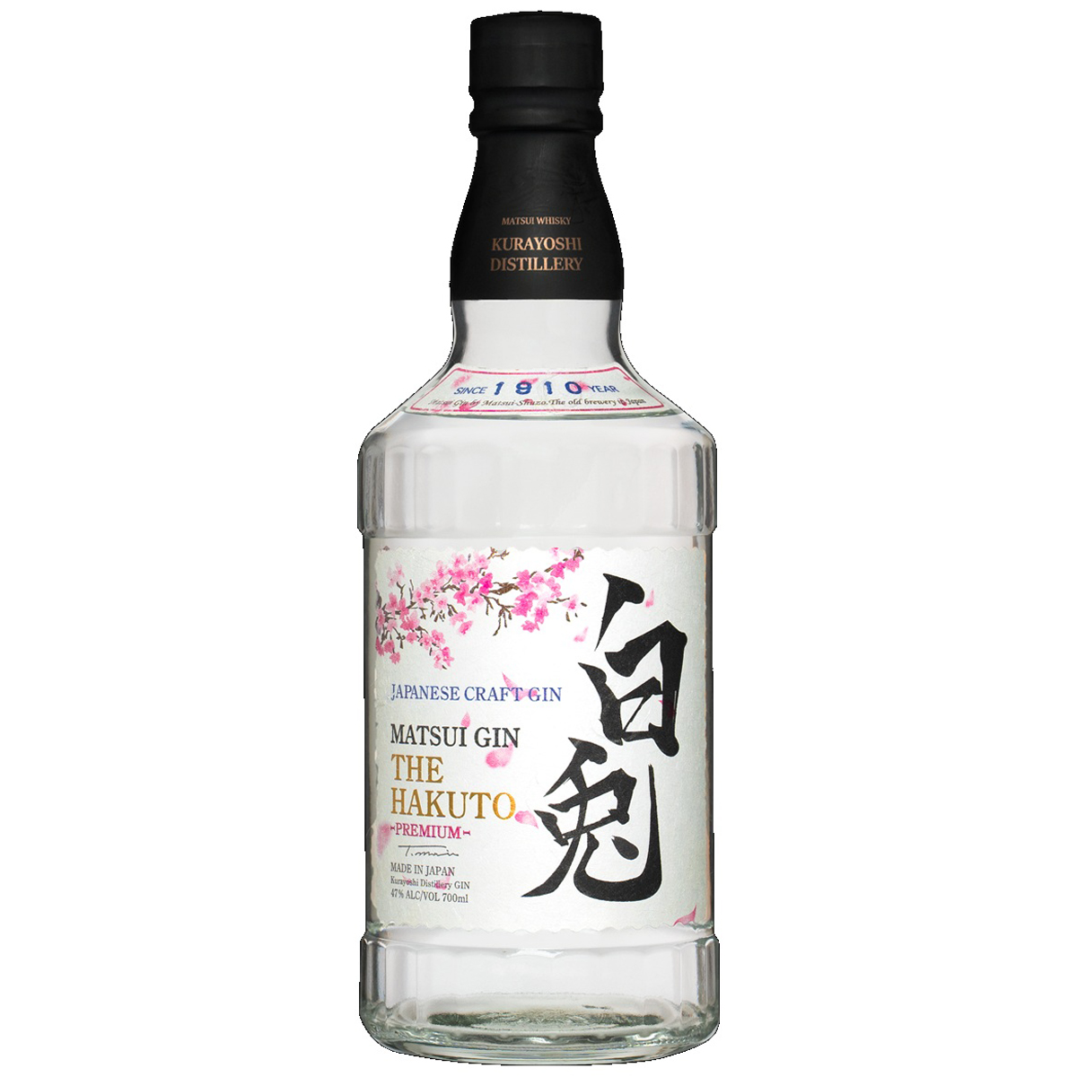 松井酒造 マツイ GIN -白兎プレミアム(HAKUTO PREMIUM)－ 47度 700ml