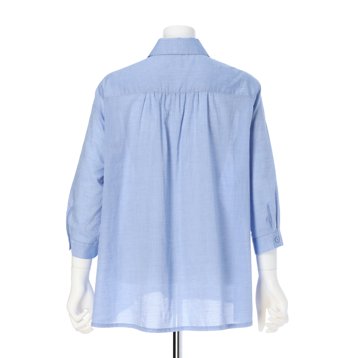 【cottonroll】播州織 フリル使いブラウス