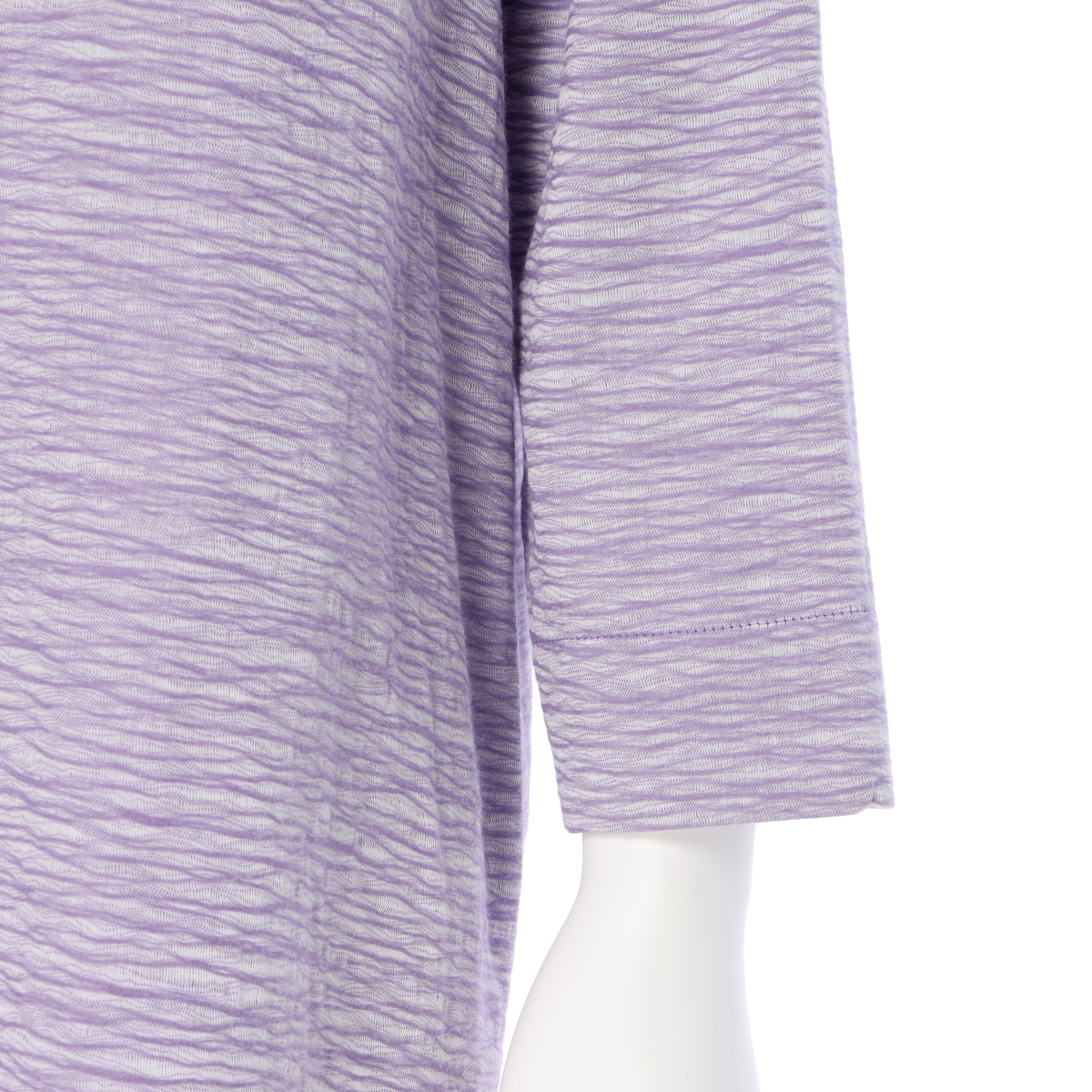 【cottonroll】播州織 Crash スキッパーチュニックブラウス　