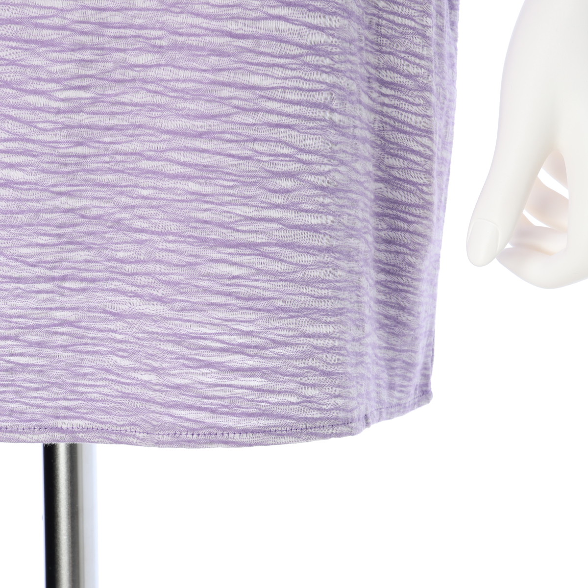 【cottonroll】播州織 Crash スキッパーチュニックブラウス　