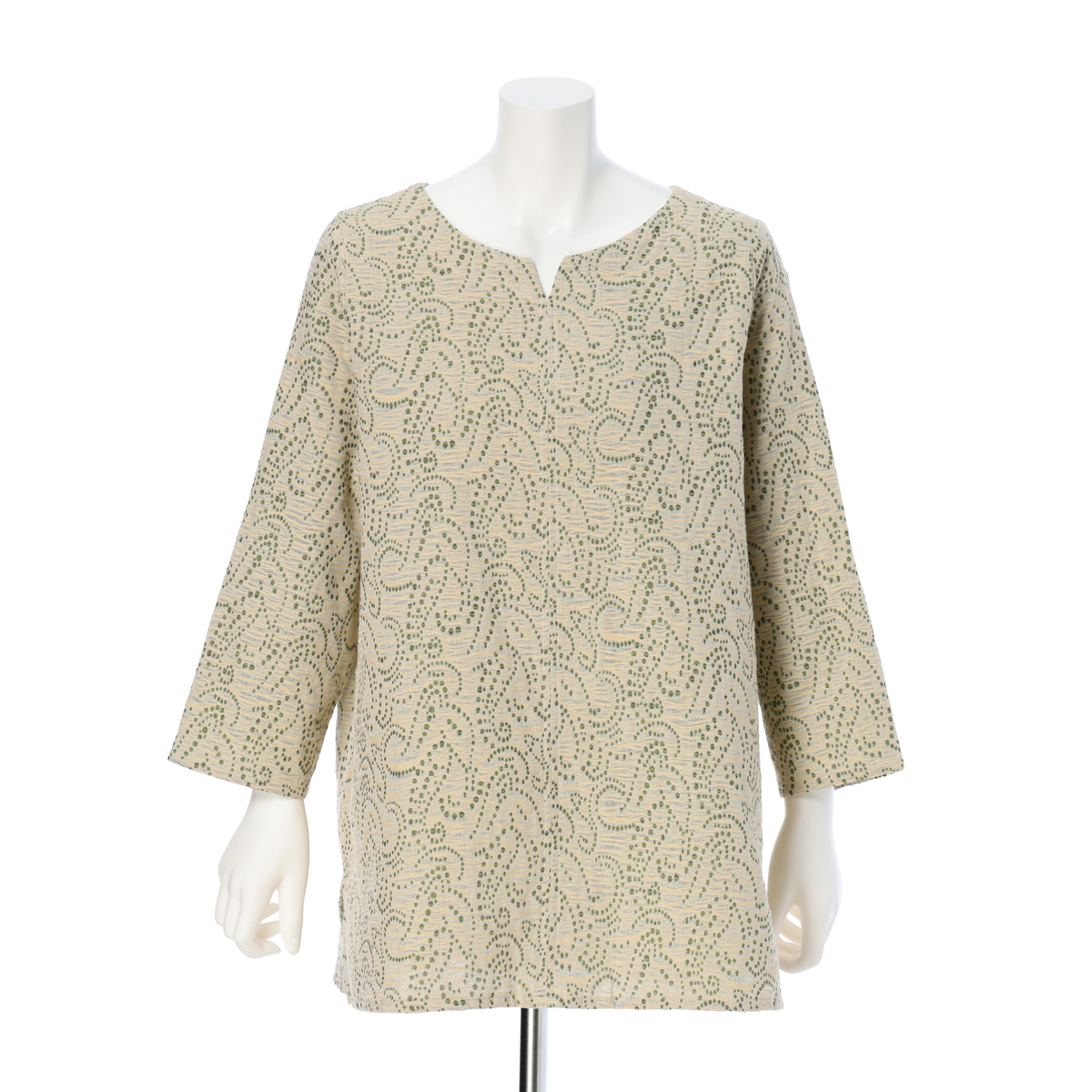 【cottonroll】播州織 Crash プルオーバーチュニック　