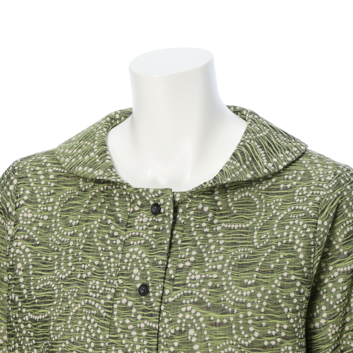 【cottonroll】播州織 Crash へちま衿チュニック　