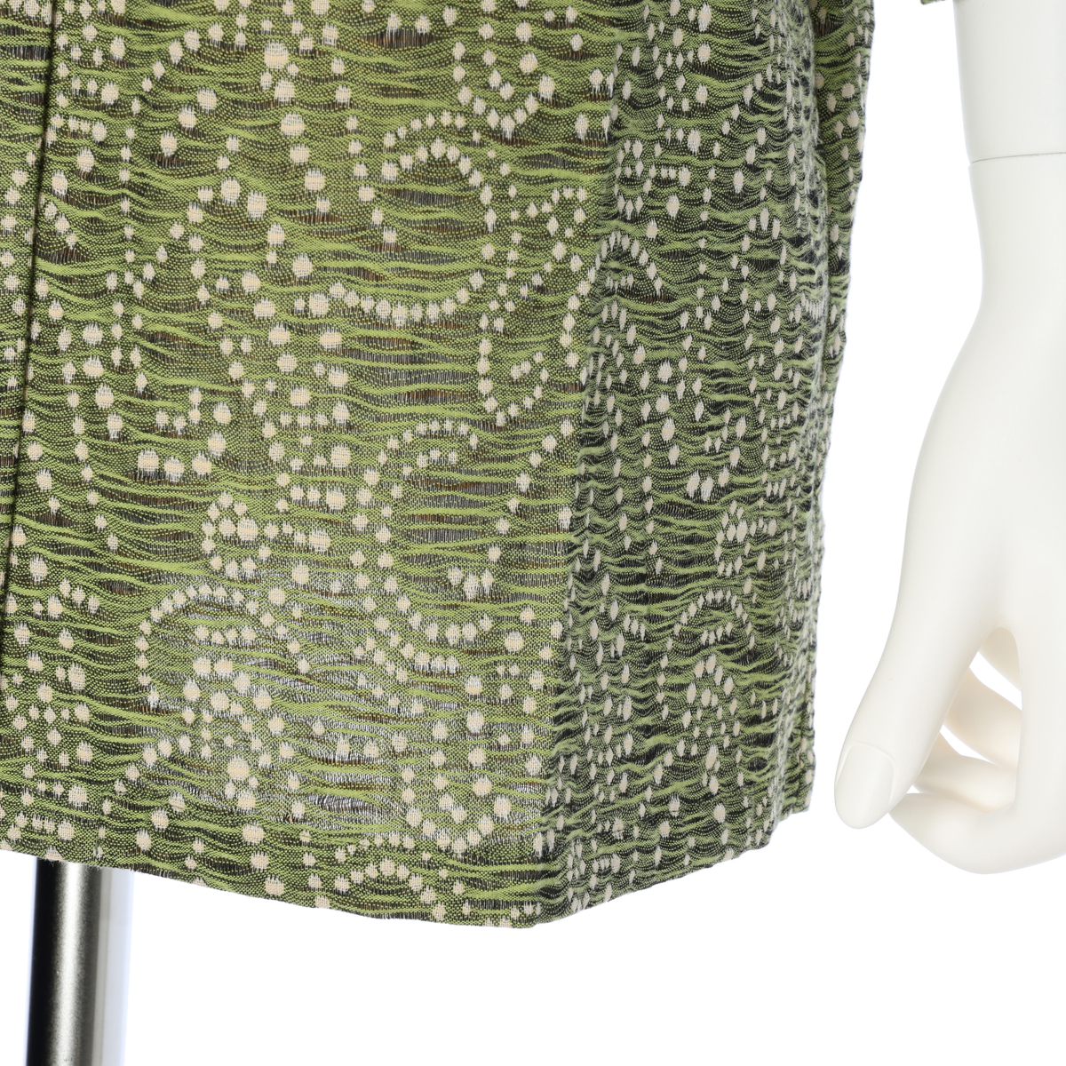 【cottonroll】播州織 Crash へちま衿チュニック　