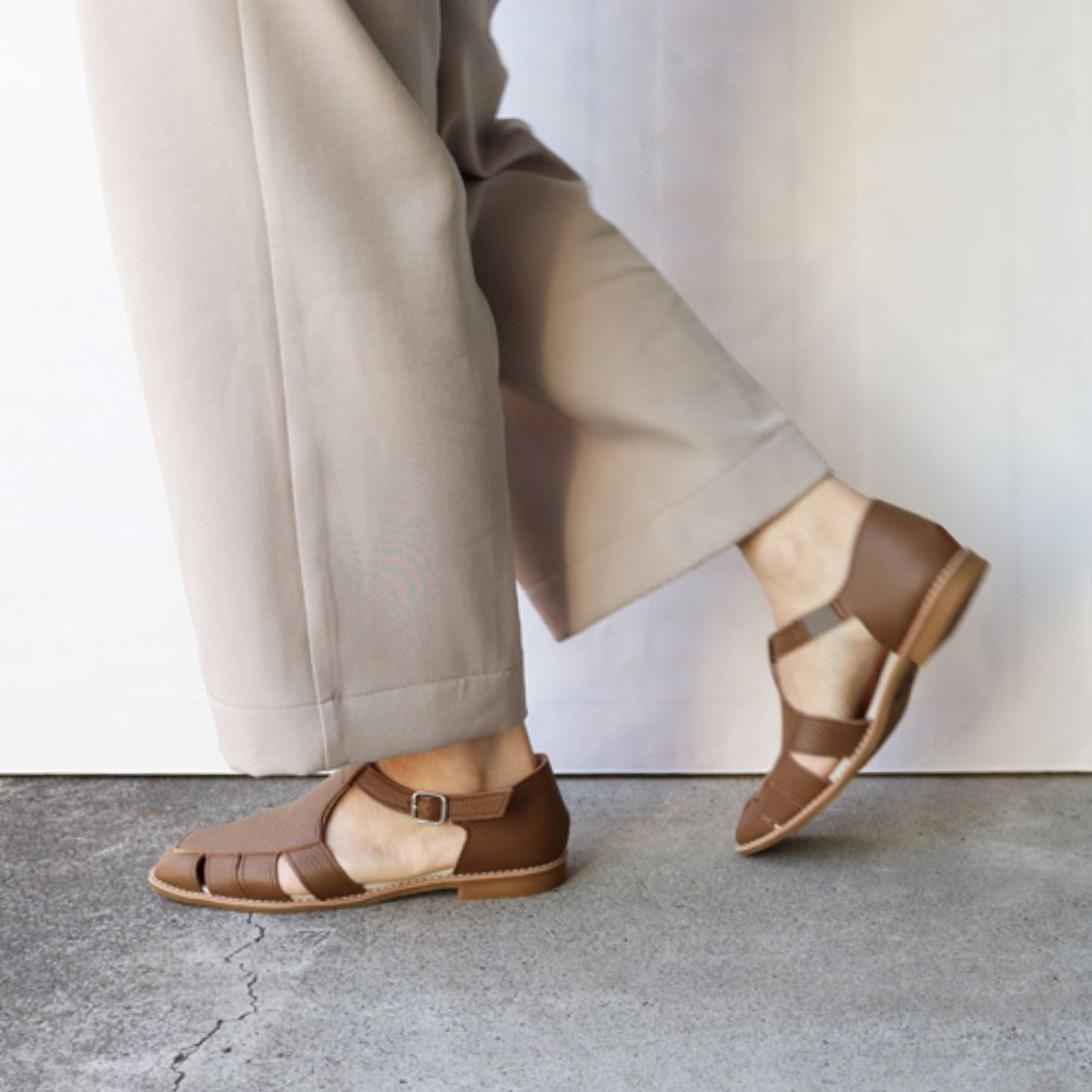 【Recipe（レシピ）】レザーシューズサンダル