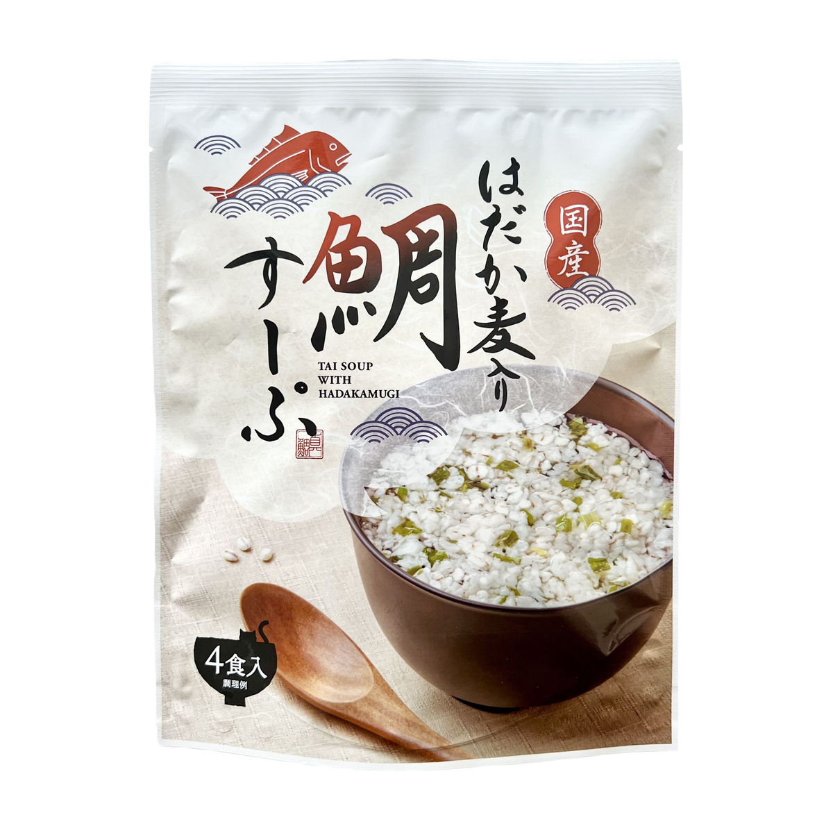 国産はだか麦入り　鯛すーぷ