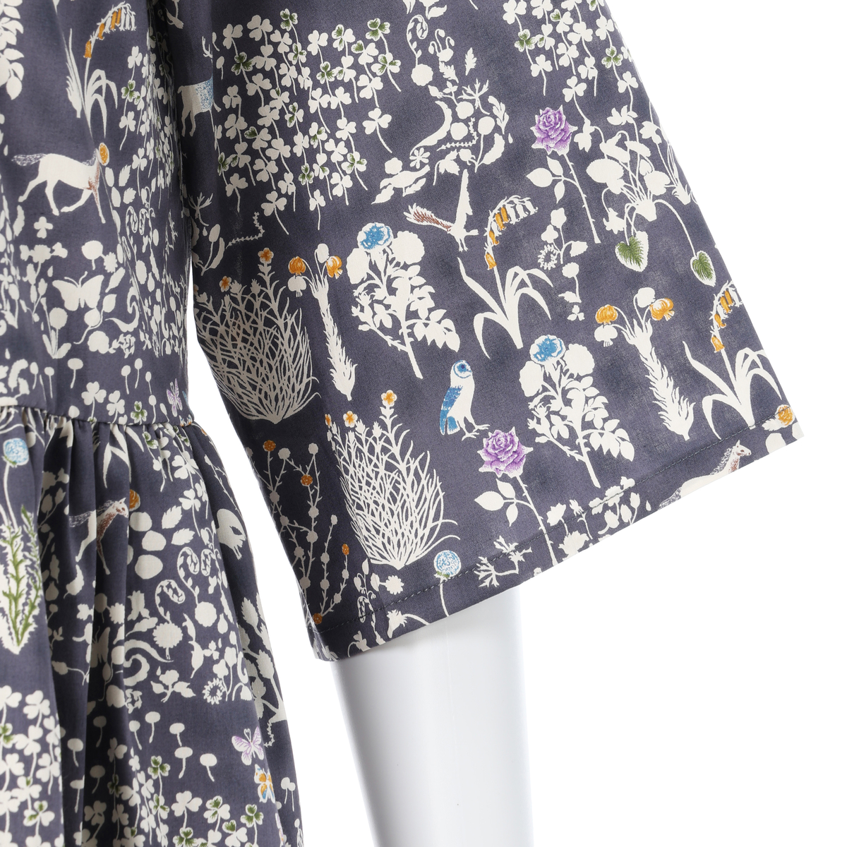 【YOSHIE別注】チビ衿ピンタック前開きワンピース