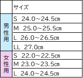 サイズ表