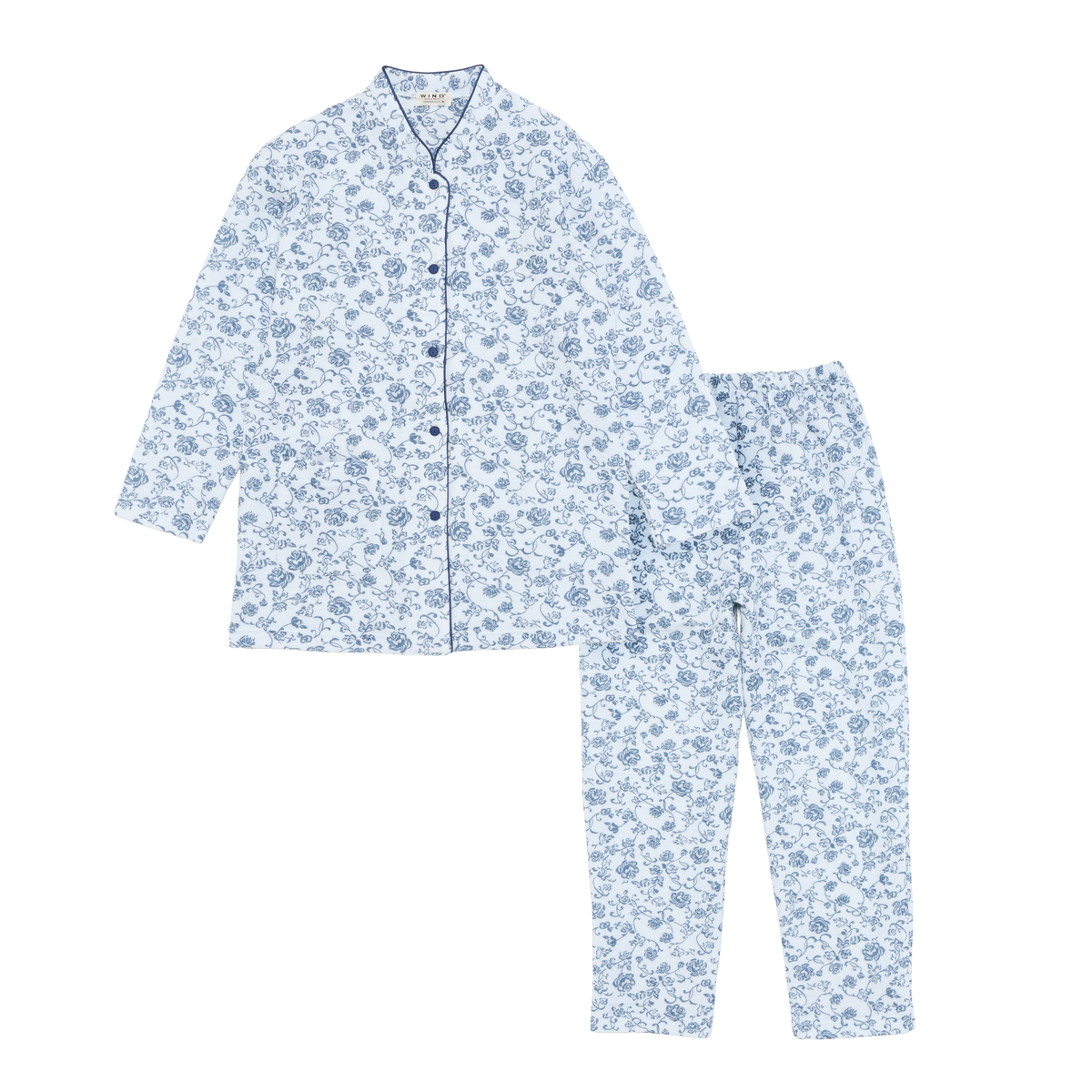 ソフトキルトつる花柄