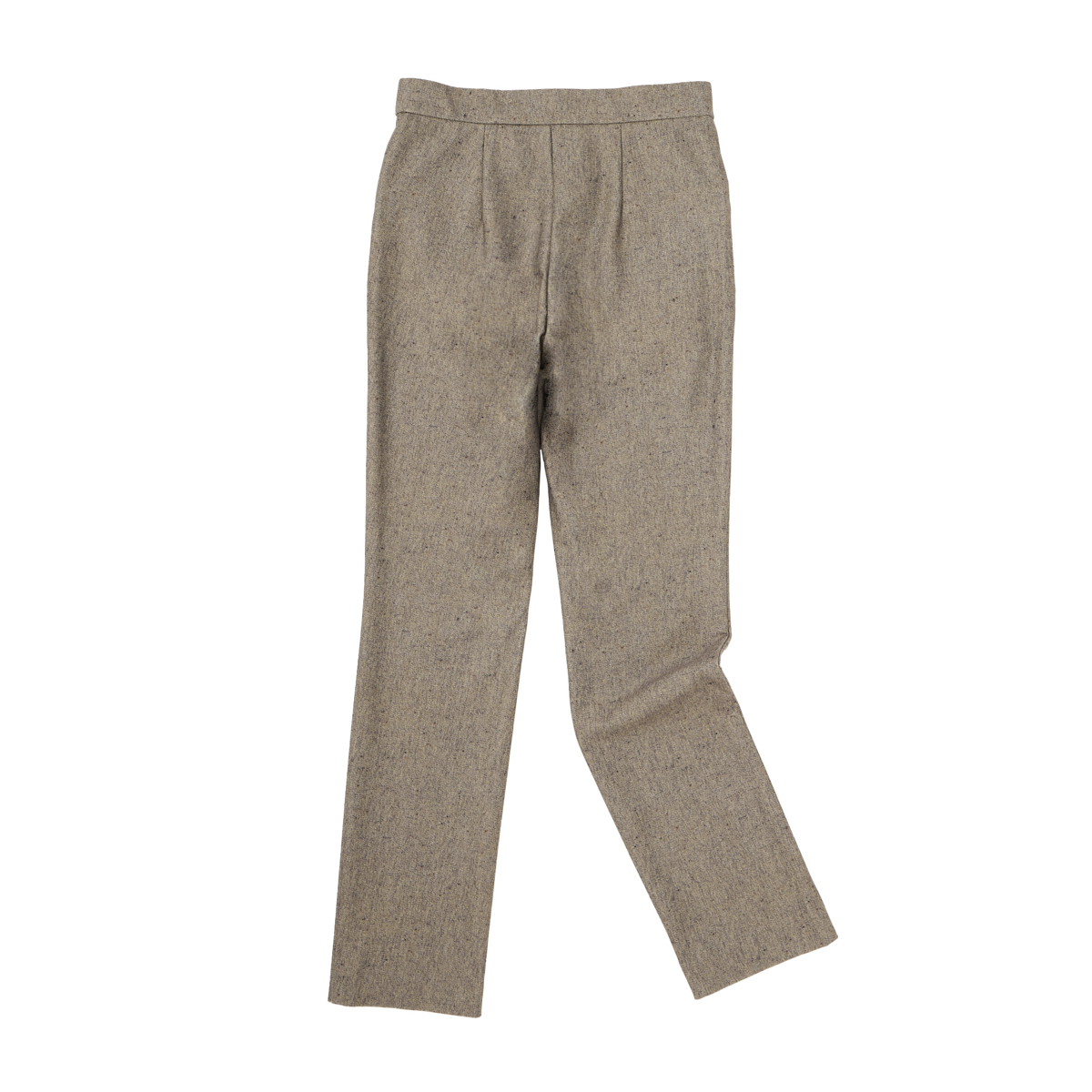 [PULUTOARLE]ハイテンション裏起毛 ツイード風スリムパンツ