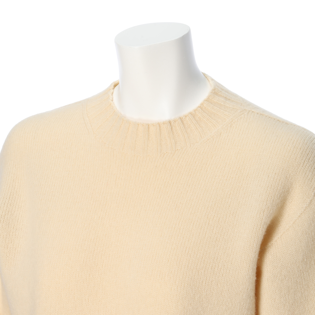 [OTA KNIT(オオタニット)] ウールクルーネックプルオーバー