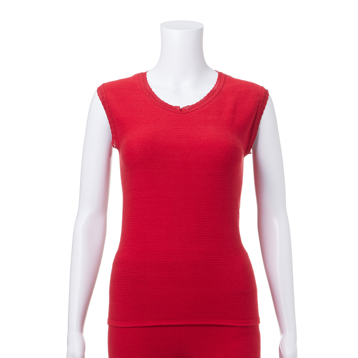 【ゲルマ】赤の健康ベスト女性用