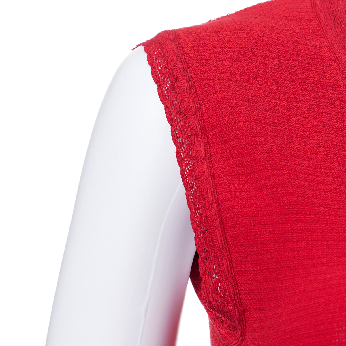 【ゲルマ】赤の健康ベスト女性用