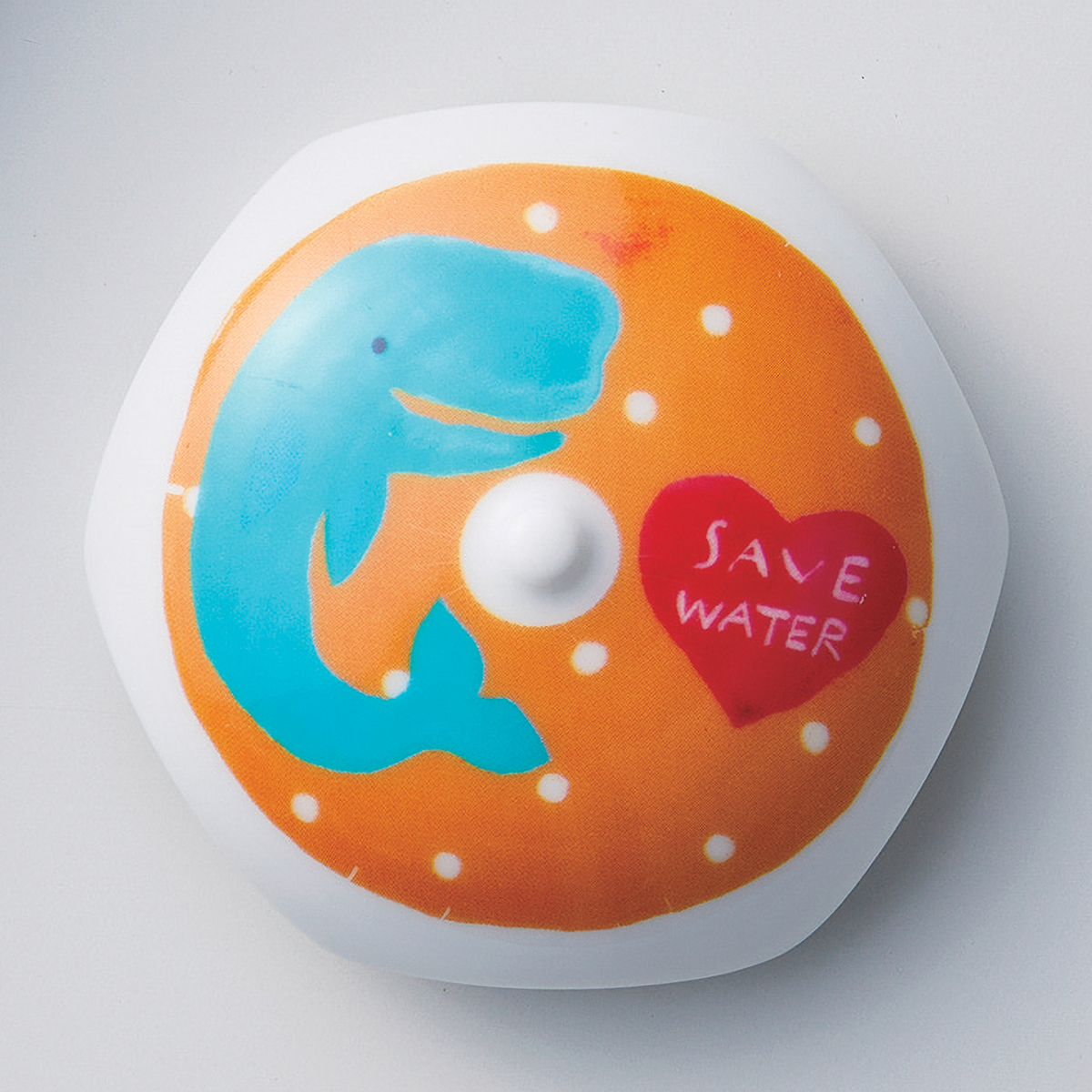 【丸モ高木陶器】排水口カバー　まっこうくじら