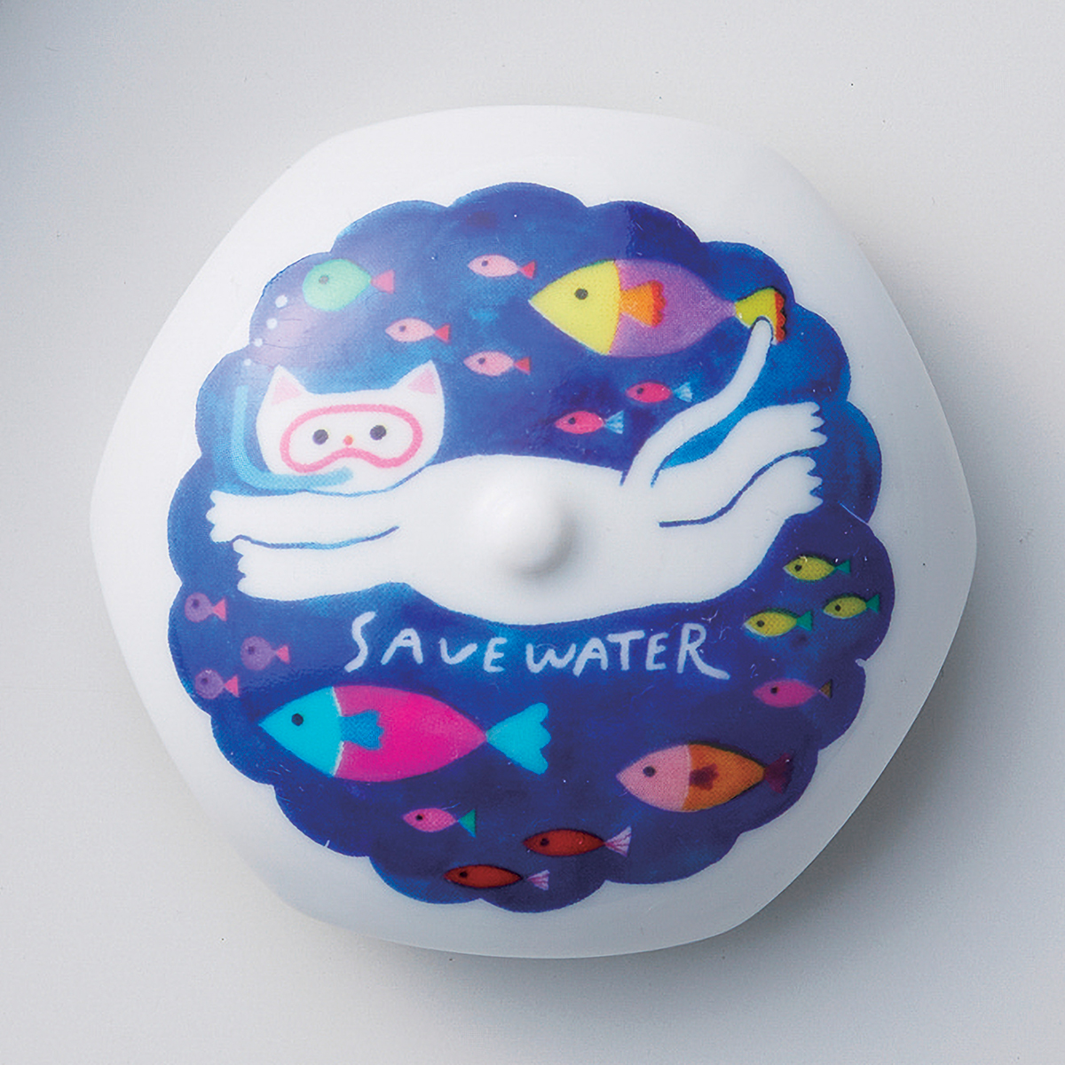 丸モ高木陶器】排水口カバー ねこ | かぜとゆきオンラインショップ