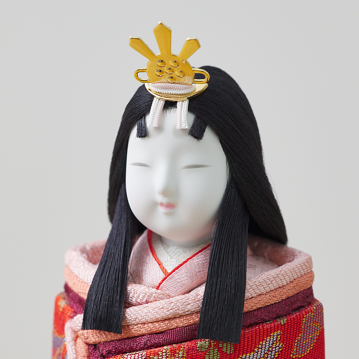 【真多呂人形】木目込人形「清香立雛」