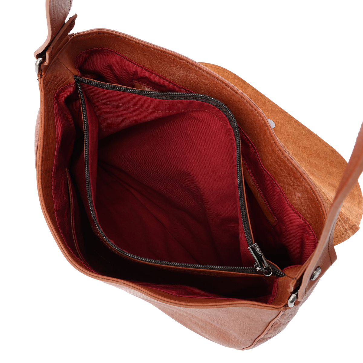 【Bruno Rossi】 MEN’S本革フラップショルダーバッグ