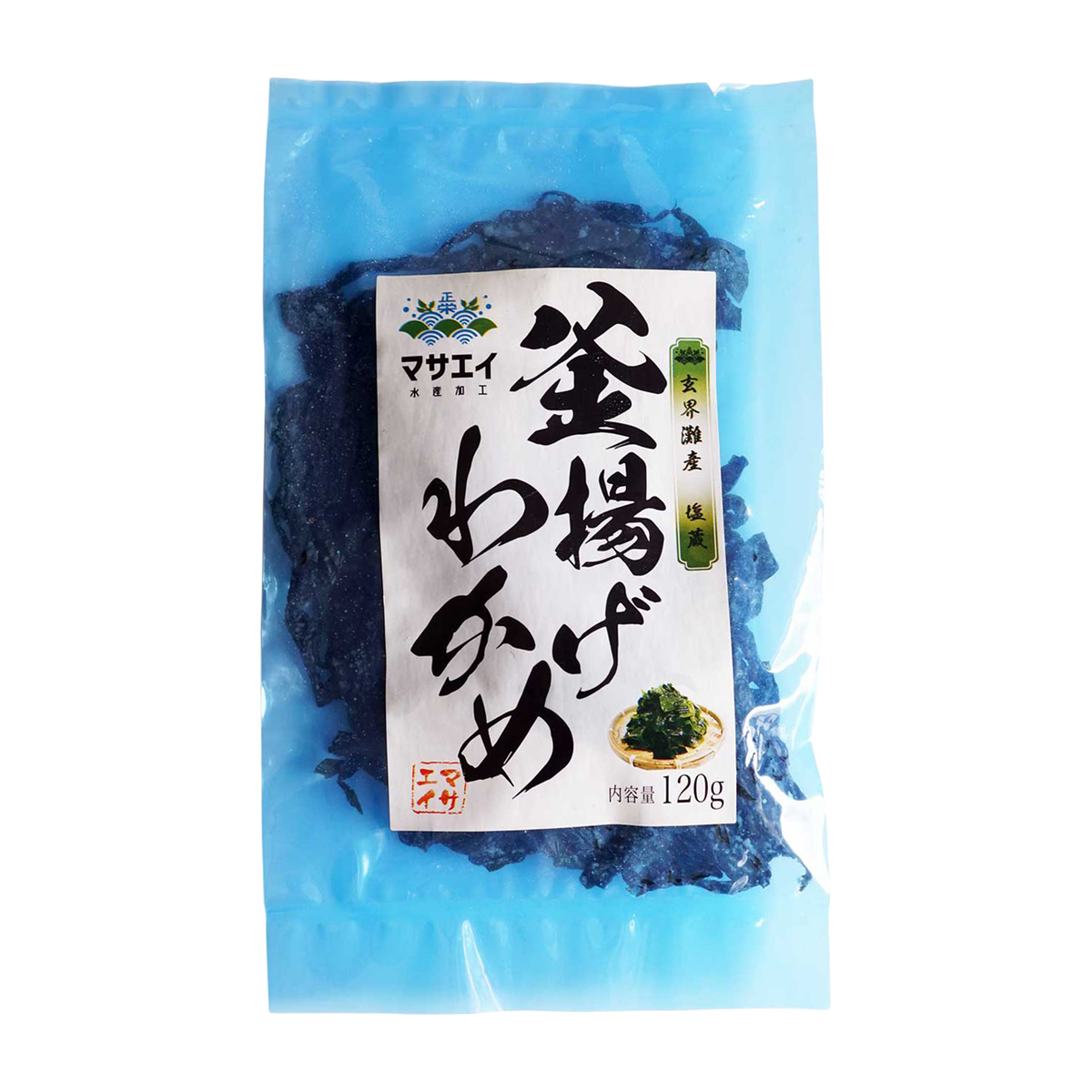 冷蔵】玄界灘産塩蔵釜揚げわかめ 120g 270228 | かぜとゆきオンライン