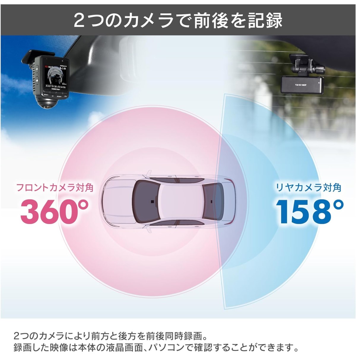 360°2カメラドライブレコーダー