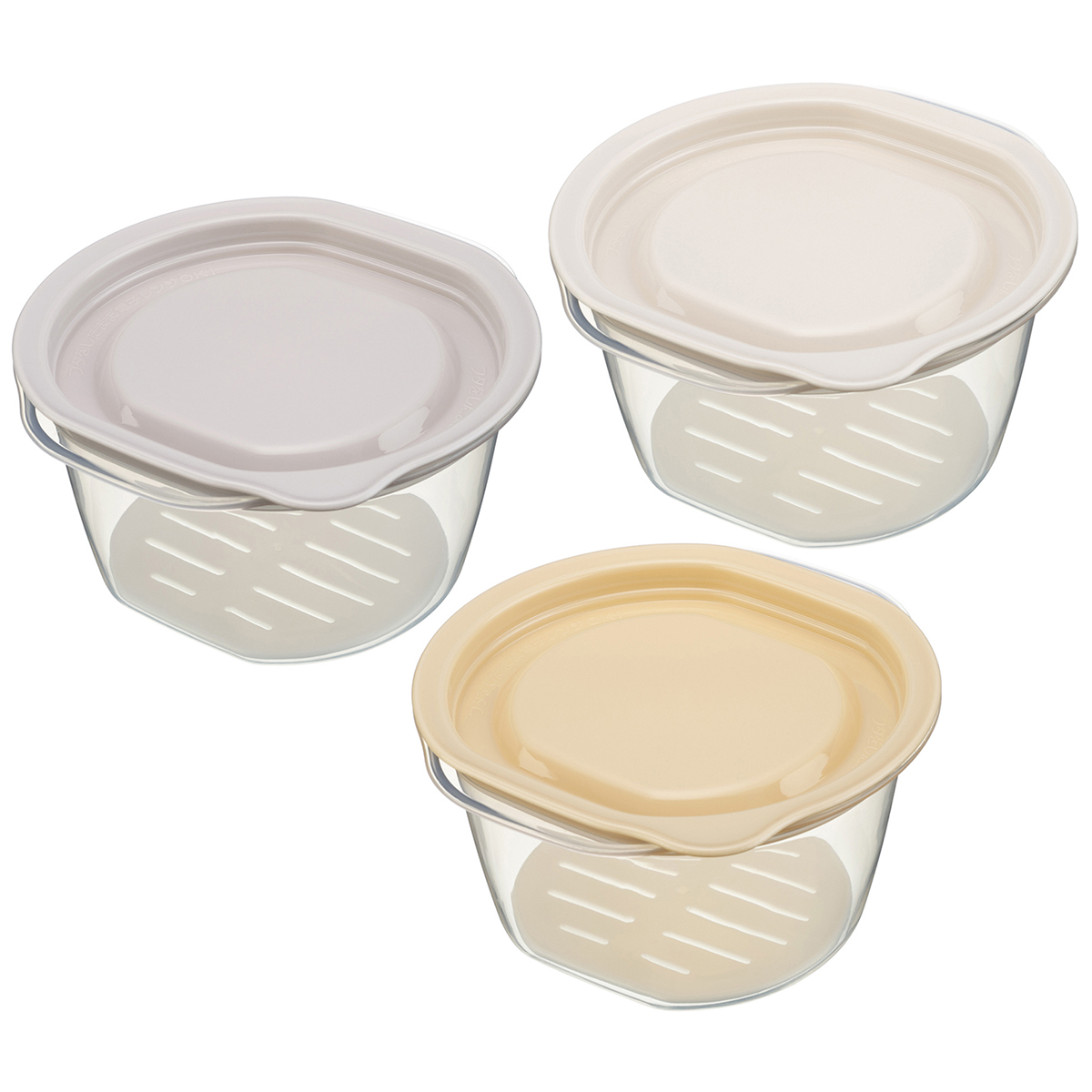 すのこ付き ごはん容器 3個組