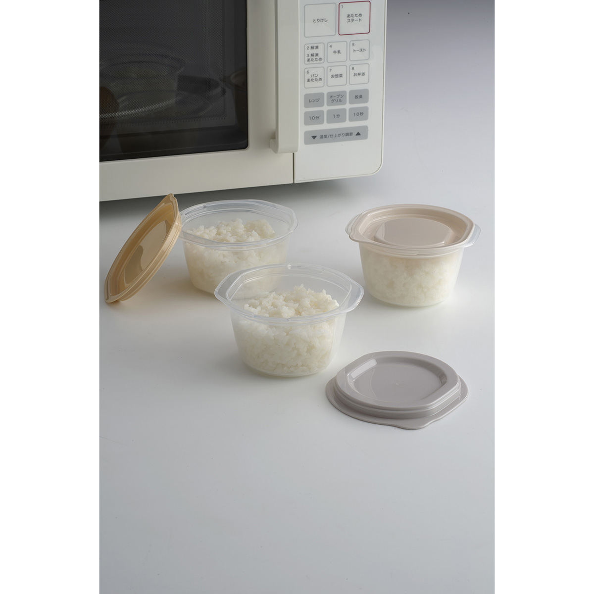 すのこ付き ごはん容器 3個組