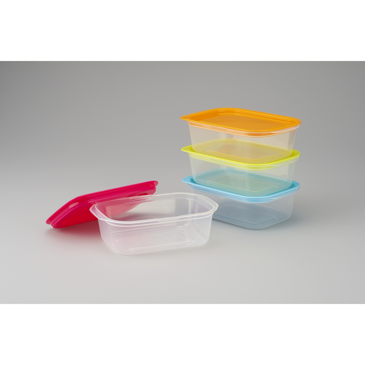 楽ちんパック角型 600ml 4色組