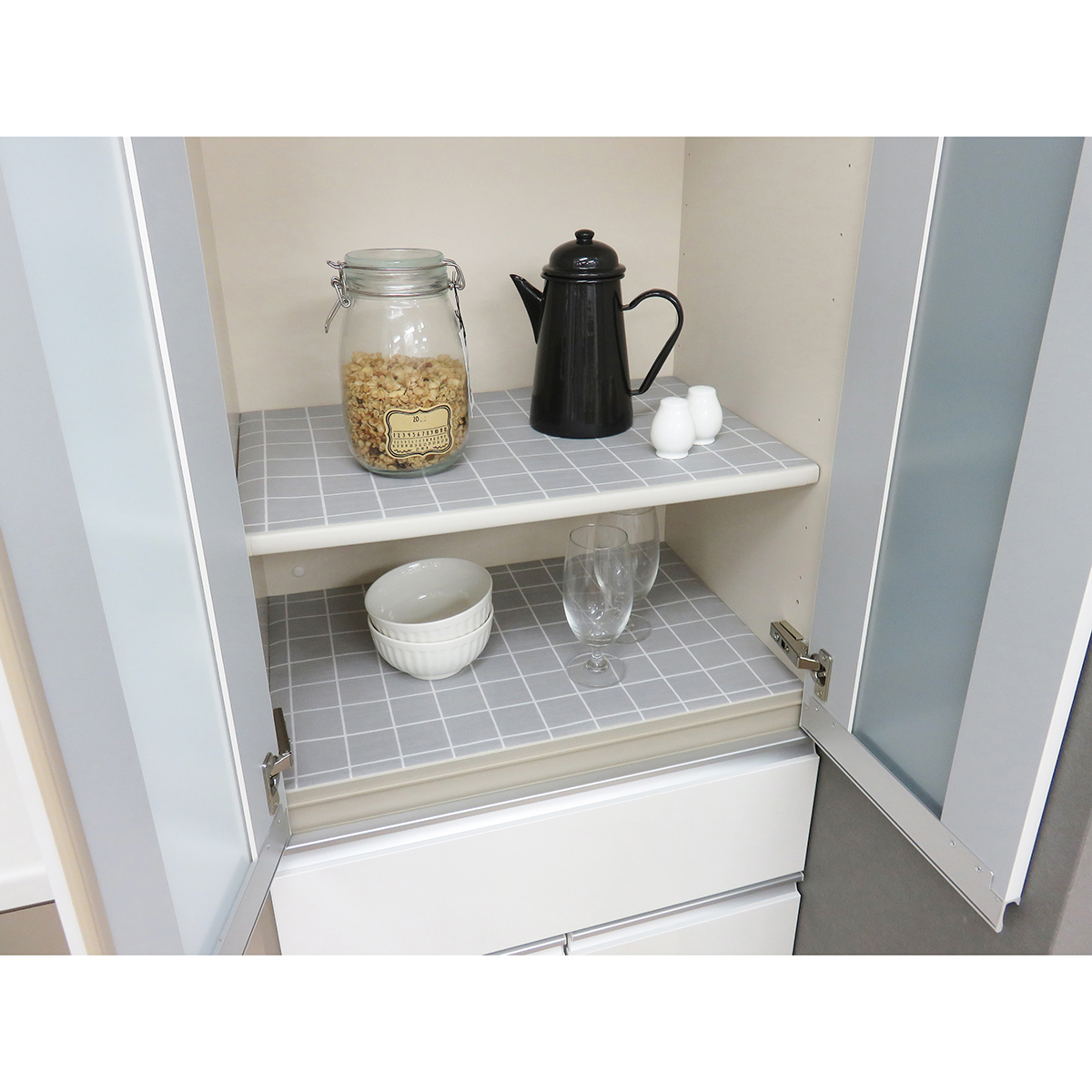 キッチンボードに敷くシート防虫消臭抗菌防カビ35 グレー