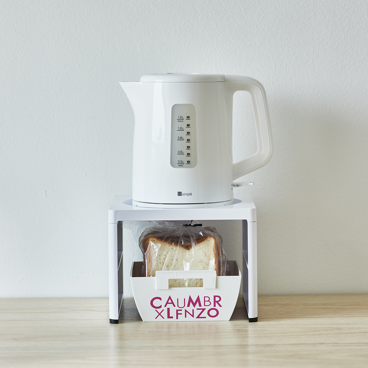 電気ケトルラック ホワイト