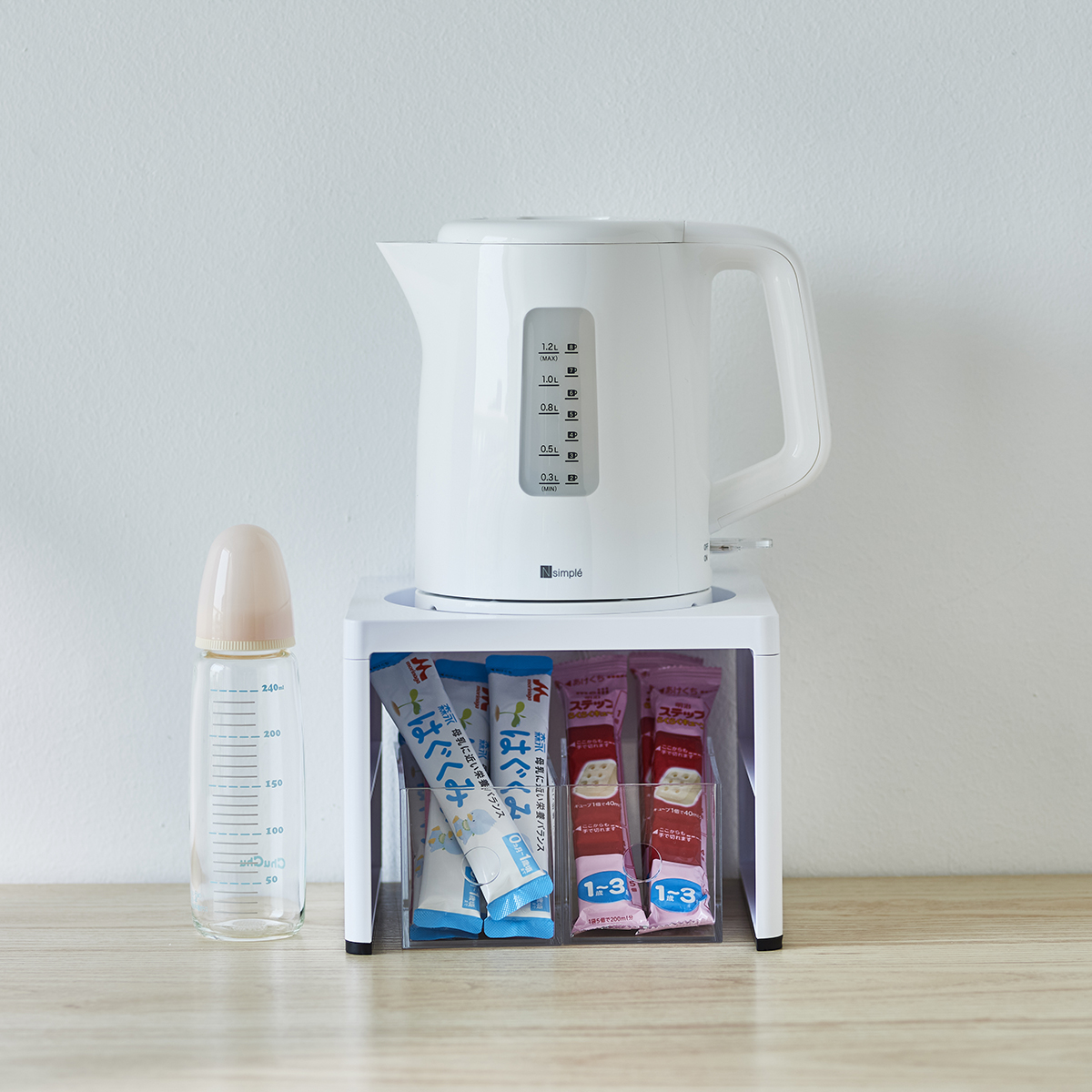 電気ケトルラック ホワイト