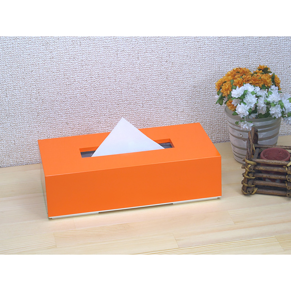 ティッシュBOXカラー オレンジ