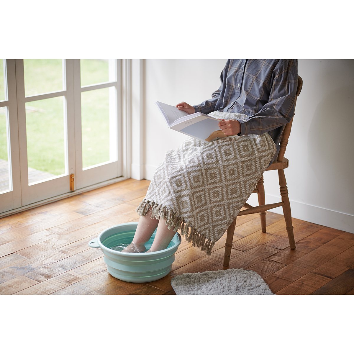 ソフトタブ 折りたたみたらい ミントグリーン